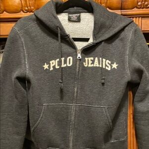 Polo by Ralph Lauren Charcoal Hoodie Jean Jacket